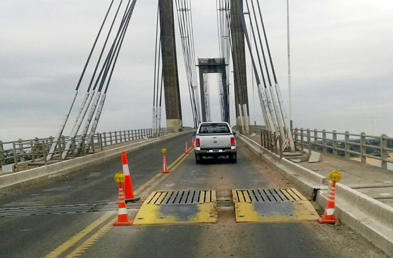 Por trabajos de bacheo restringirán el tránsito sobre el Puente Belgrano Por trabajos de bacheo restringirán el tránsito sobre el Puente Belgrano