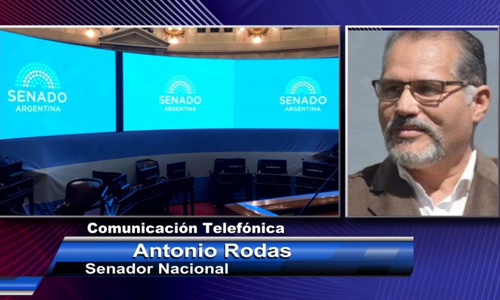 Antonio Rodas destacó la histórica sesión virtual en el Senado de la Nación