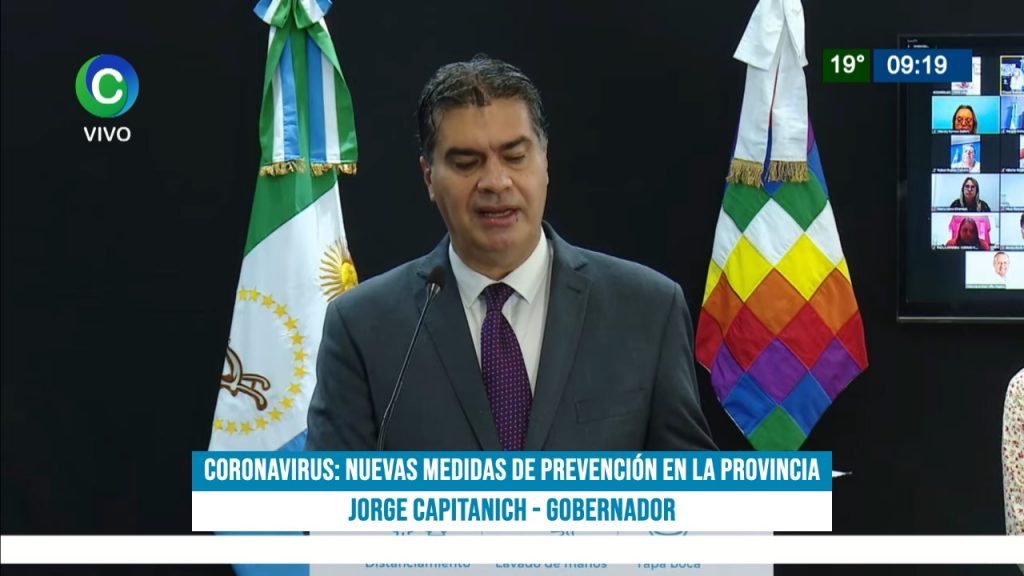 Capitanich restringió la circulación de 22 a 6; las clases presenciales se suspenden en varias escuelas por una semana
