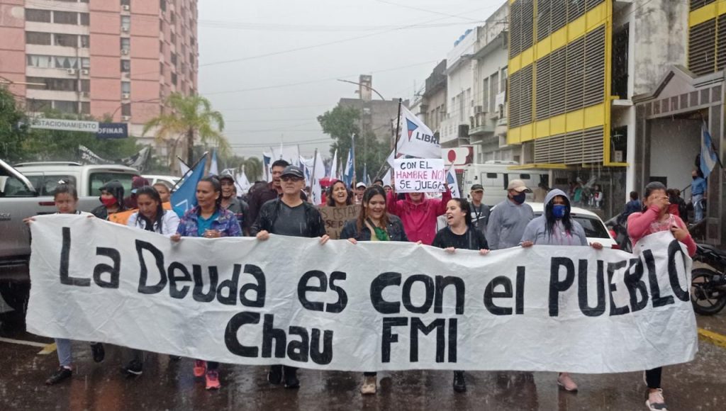 En Chaco también se movilizaron contra el acuerdo con el FMI que se debate en la Cámara baja