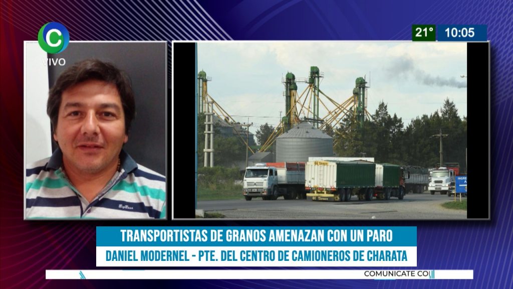 Paro del transporte de granos: “Tenemos una tarifa a puerto de 00 vigente y estamos viajando por 00”