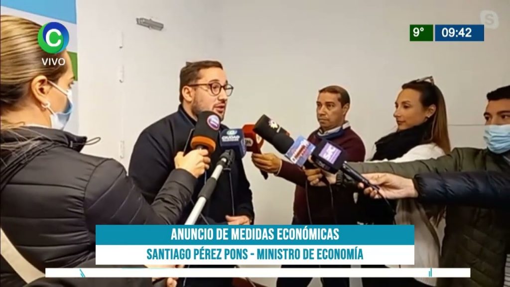El intendente Gustavo Martínez dialogó con la prensa