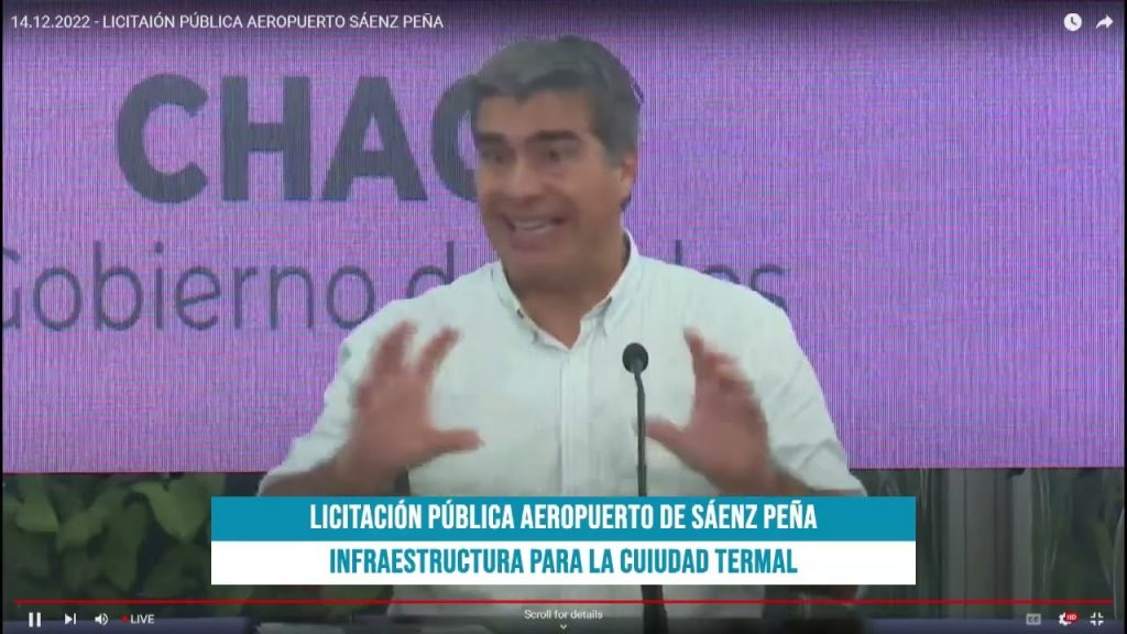 Abren sobres de licitación obras del Aeropuerto y gas natural al Parque Industrial de Sáenz Peña