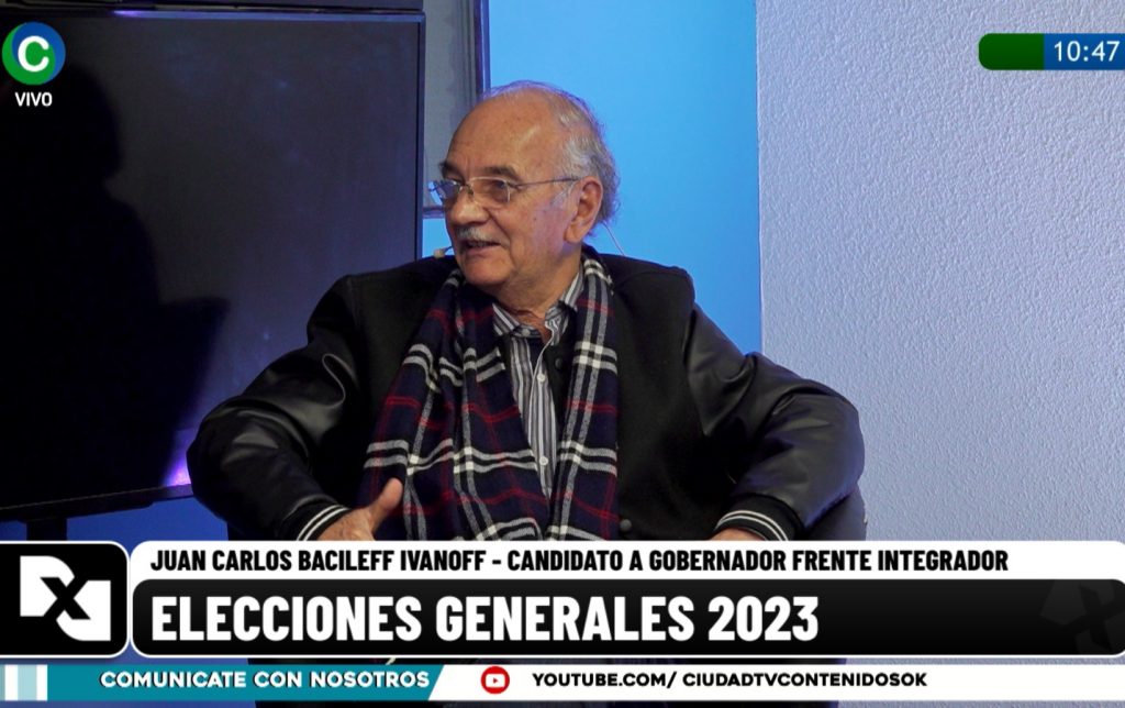 Bacileff Ivanoff, candidato a gobernador por el Frente Integrador: “La gente quiere salir de este modelo”