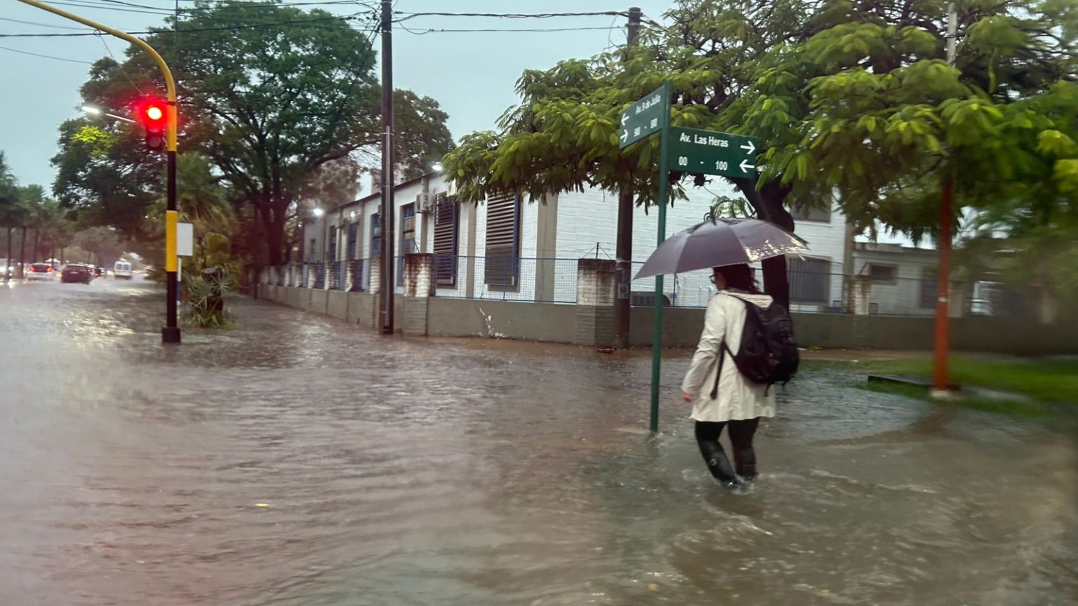 Viernes de lluvias intensas en gran parte del Chaco: anegamientos y complicaciones para transitar