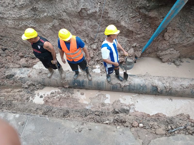 Sameep repara rotura del acueducto norte y trabaja para normalizar el servicio Sameep repara rotura del acueducto norte y trabaja para normalizar el servicio