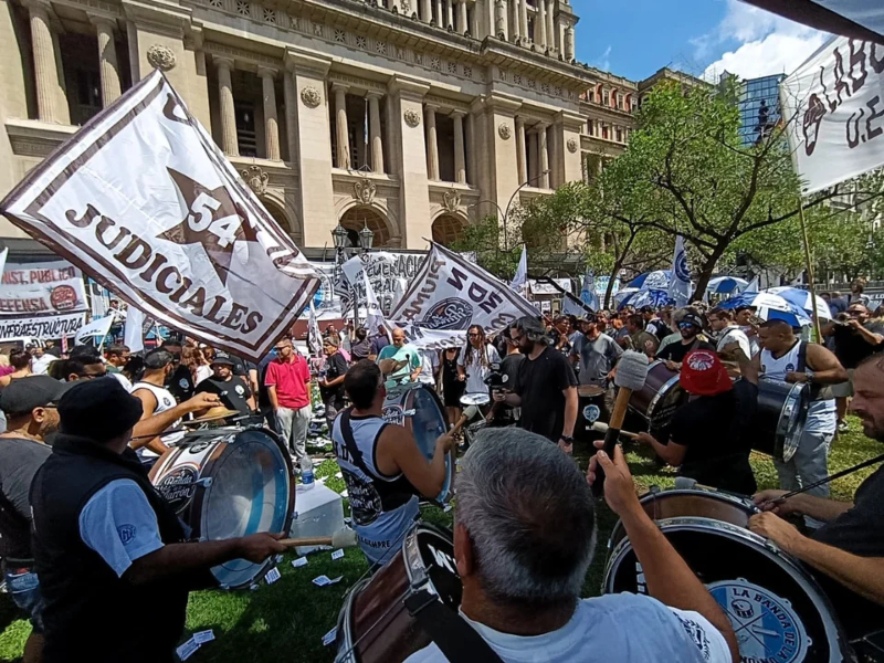 Paro y movilización de los judiciales contra el traspaso de la Justicia laboral a la Ciudad Paro y movilización de los judiciales contra el traspaso de la Justicia laboral a la Ciudad