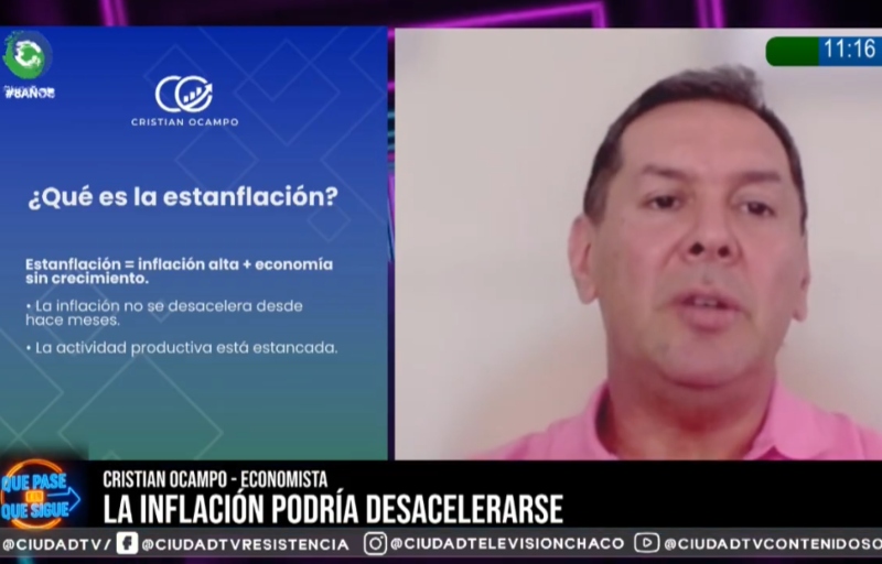 “La situación de estanflación se empieza a sentir en el cierre de empresas, en la pérdida de empleo”, afirmó el economista Cristian Ocampo “La situación de estanflación se empieza a sentir en el cierre de empresas, en la pérdida de empleo”, afirmó el economista Cristian Ocampo