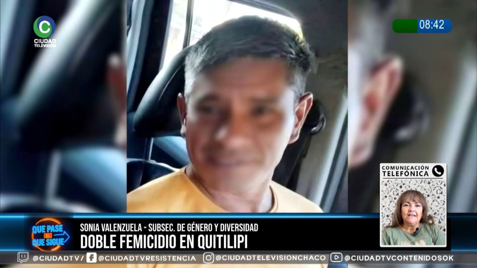 Doble femicidio en Quitilipi: la subsecretaria Valenzuela afirmó que no había denuncias previas
