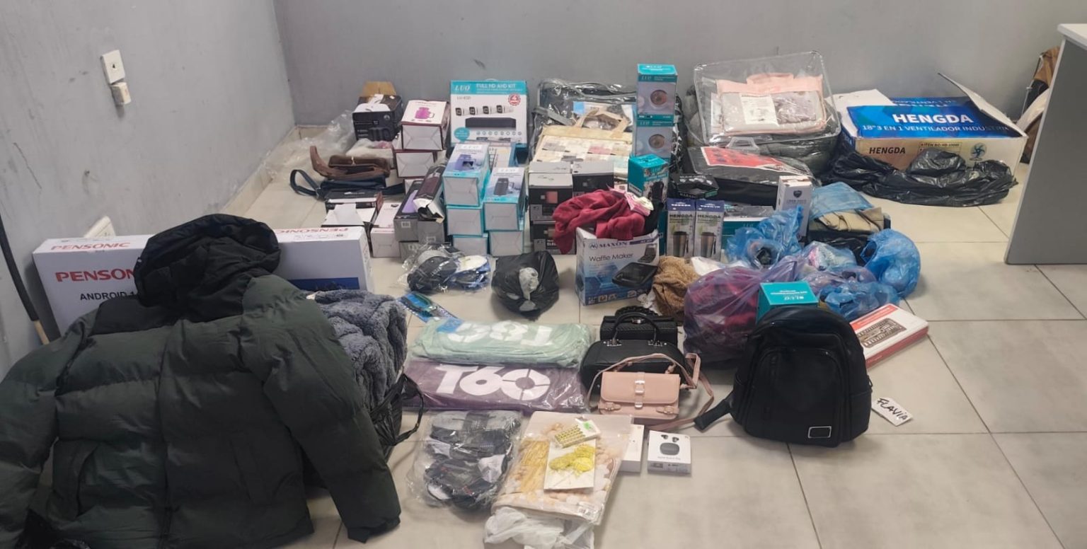 Secuestran mercadería sin aval aduanero en operativo vial