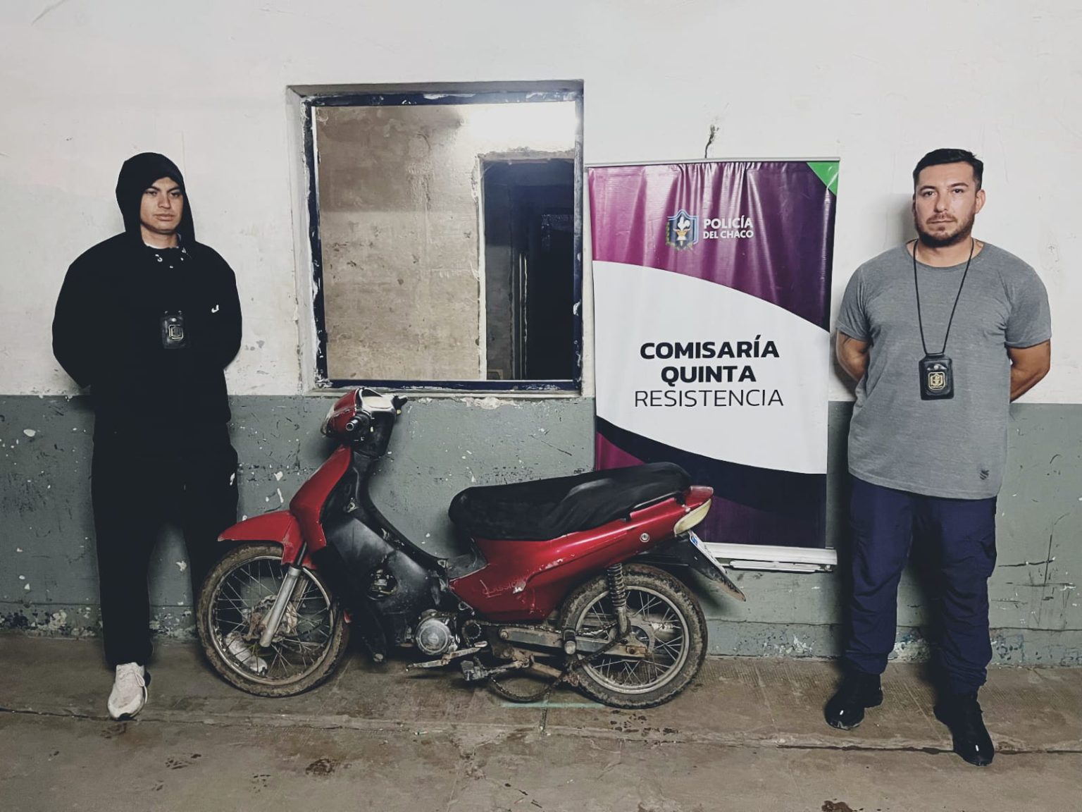 Tras persecución recuperaron una moto robada