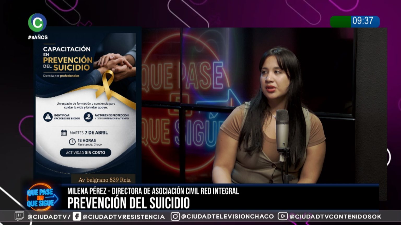 Tragedia y alerta social: convocan a capacitarse en prevención del suicidio tras el caso de una estudiante en Resistencia