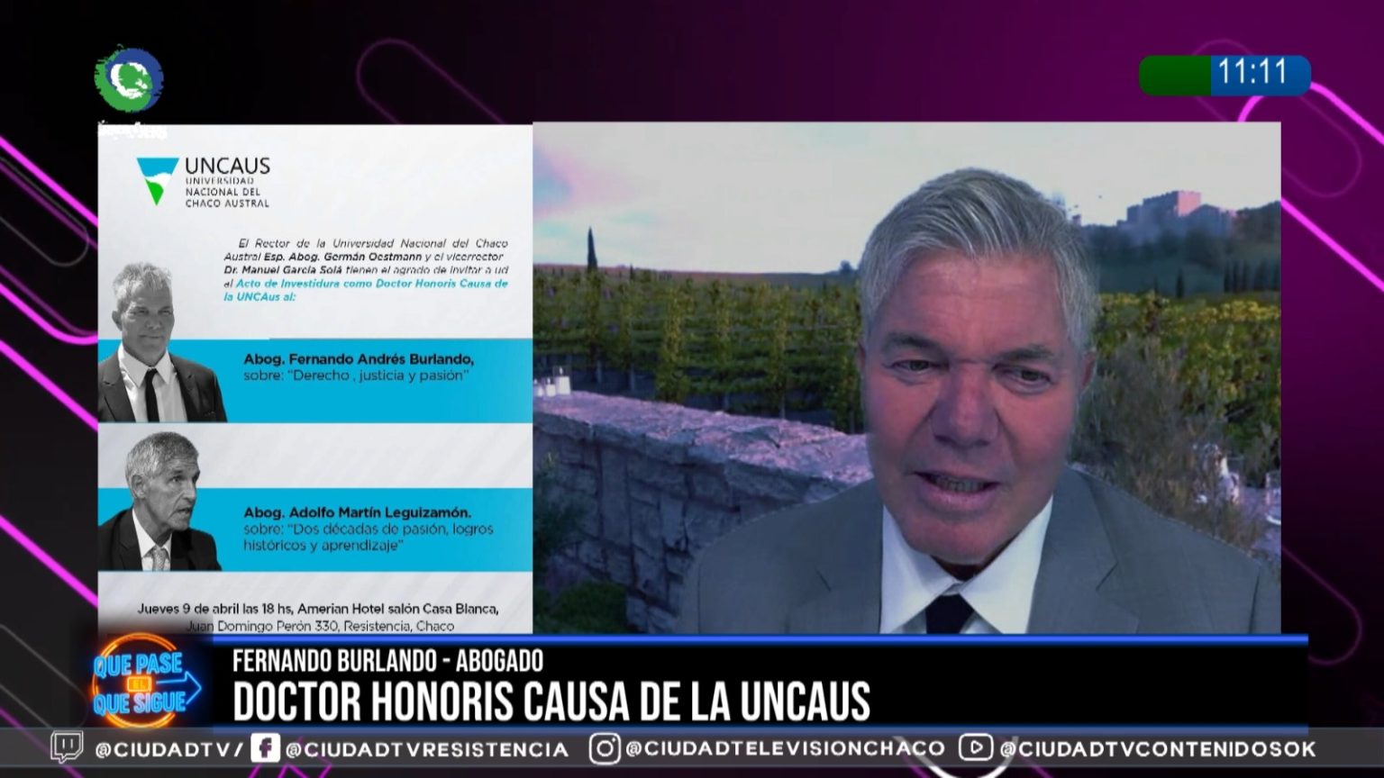 Burlando: “A poco de recibirse uno entendió que el derecho era una verdadera herramienta para ayudar”