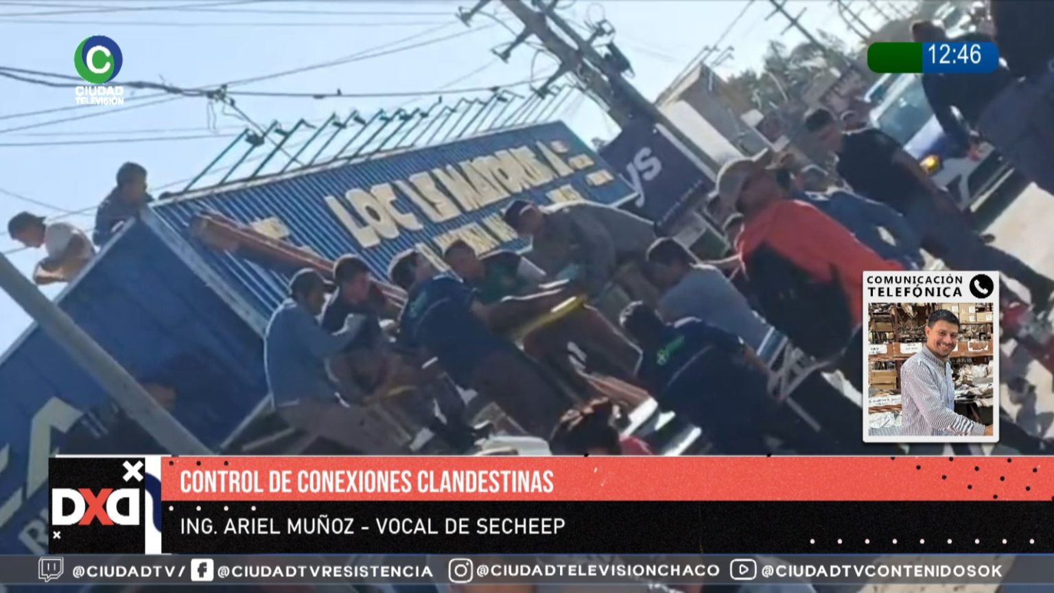 Operario electrocutado en Castelli al 3200: “Las conexiones clandestinas generan un peligro para todos”