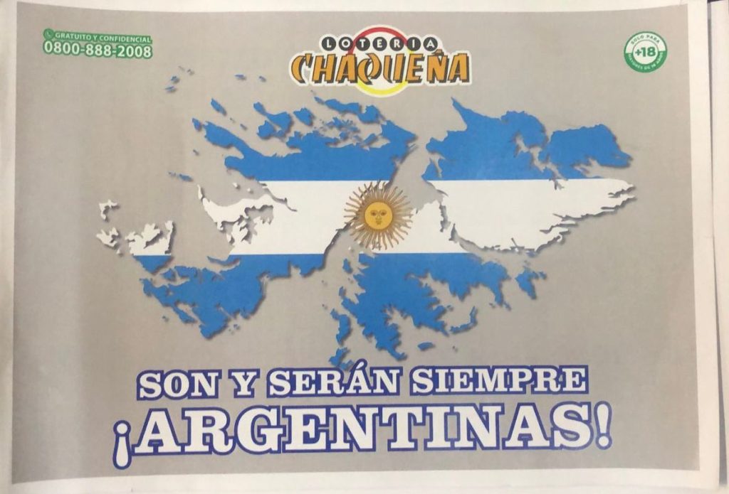 Malvinas, presente: el homenaje de Lotería Chaqueña en cada cartón