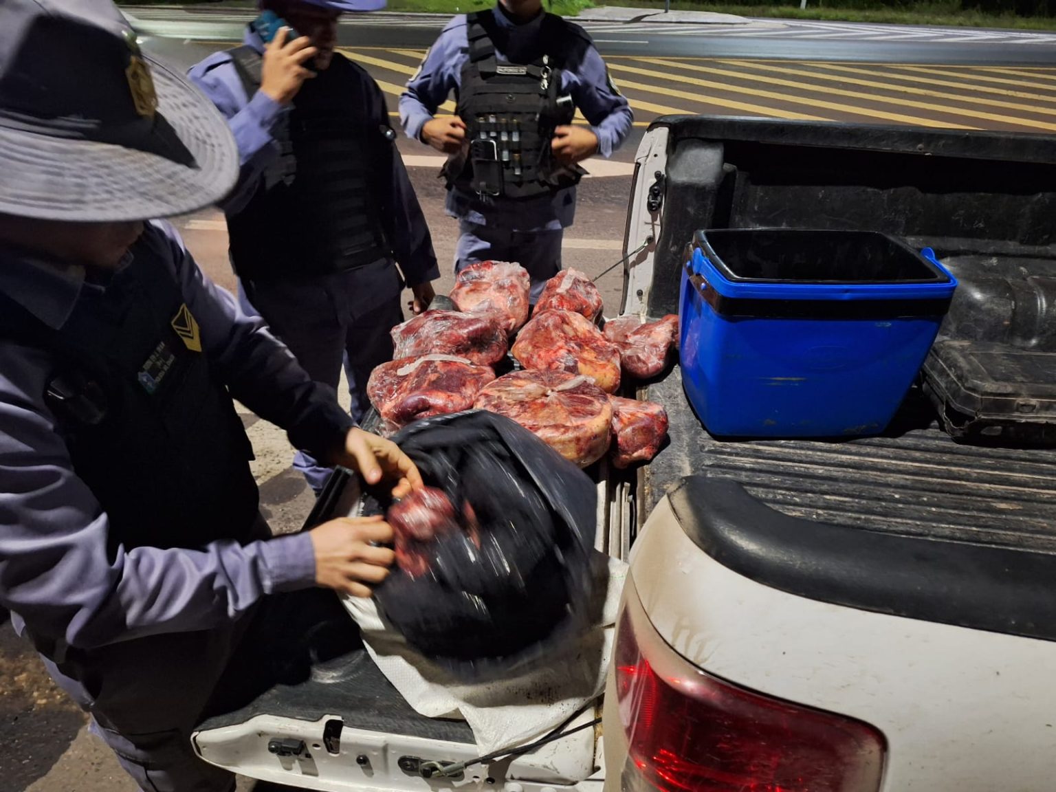 Operativo rural: detectaron transporte irregular de carne en ruta 11