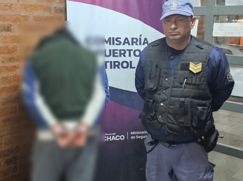 Puerto Tirol: activación de botón antipánico derivó en la detención de un hombre con pedido de captura Puerto Tirol: activación de botón antipánico derivó en la detención de un hombre con pedido de captura
