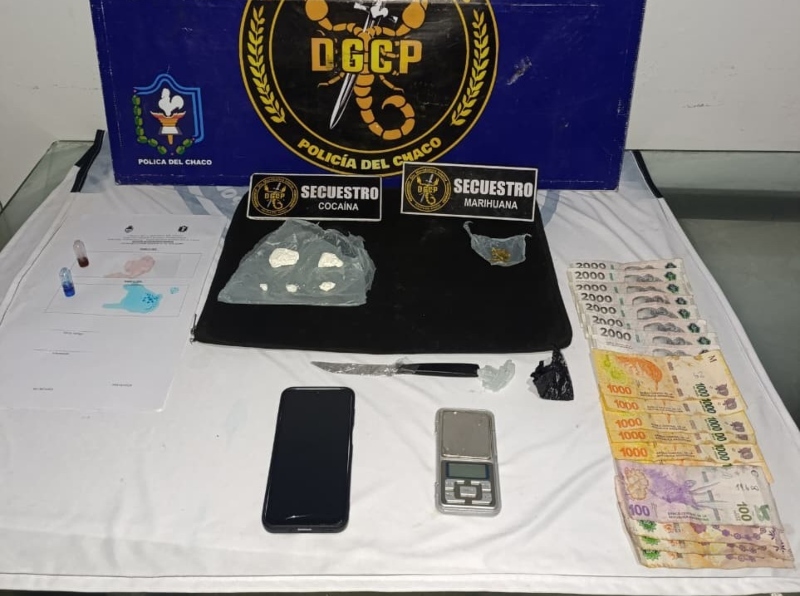 Sáenz Peña: allanamiento antidrogas terminó con un aprehendido y secuestro de cocaína Sáenz Peña: allanamiento antidrogas terminó con un aprehendido y secuestro de cocaína