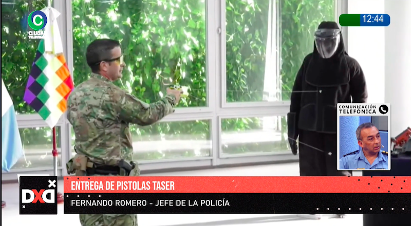 Las Taser ya están operativas: “Es para casos extremos o de último recurso”, afirmó Romero Las Taser ya están operativas: “Es para casos extremos o de último recurso”, afirmó Romero