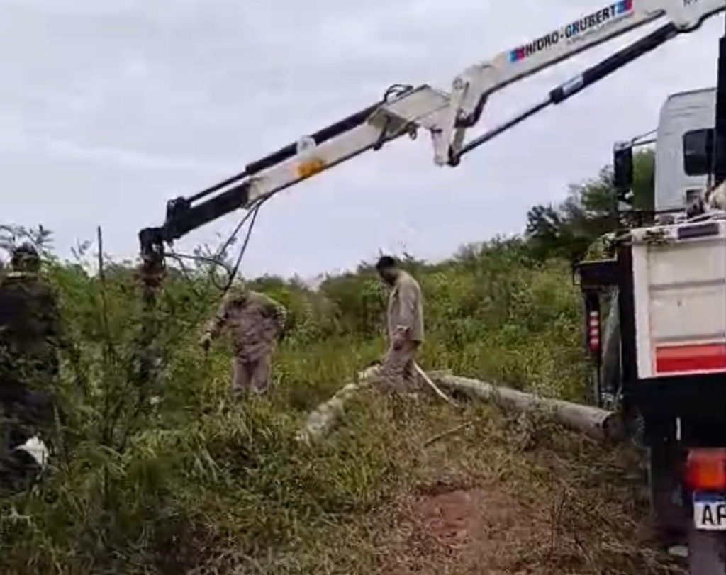 Programa luz rural: avanzan nuevas obras de electrificación en parajes de Pampa del Indio