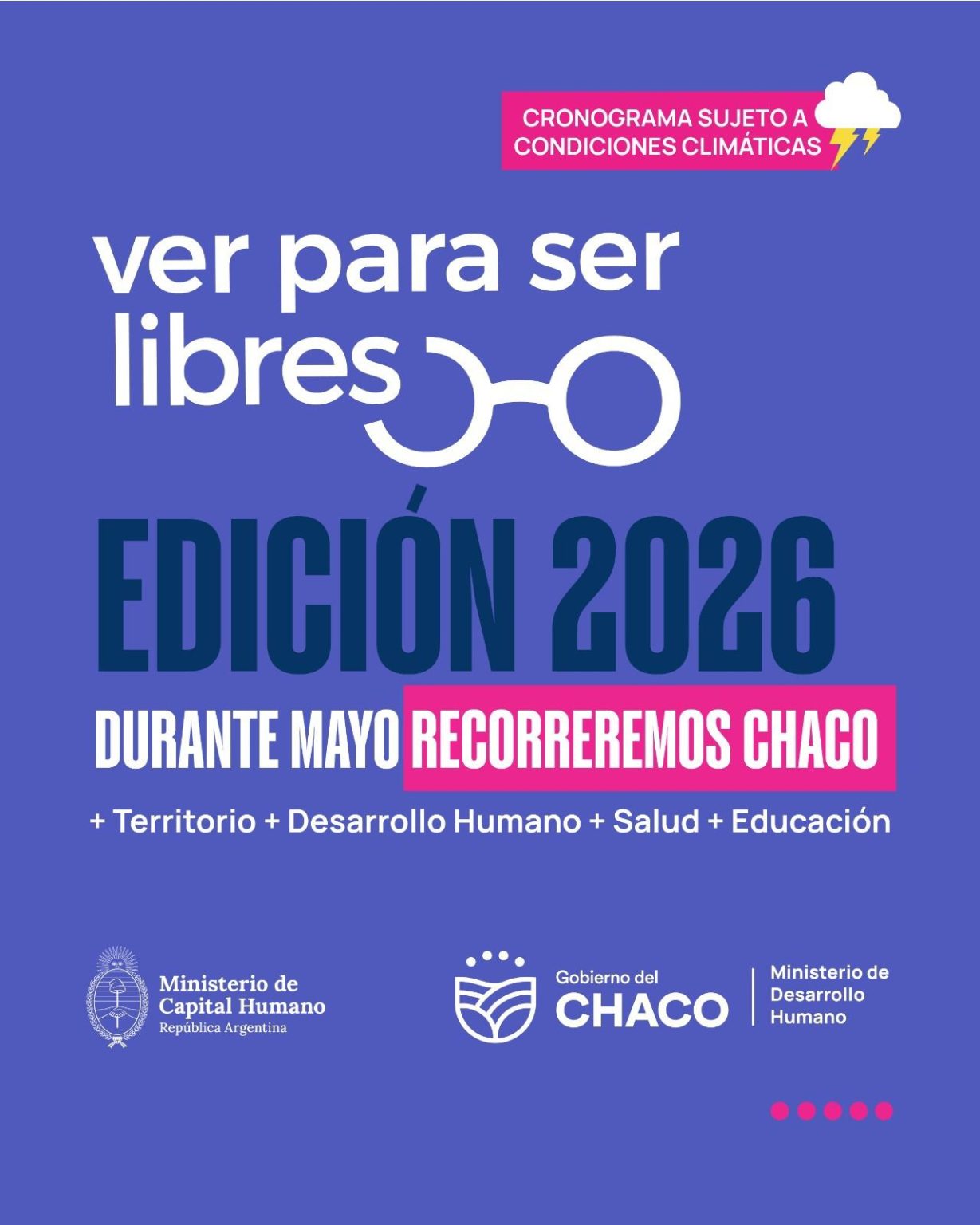 Ver para ser Libres 2026: inicia en Chaco el operativo oftalmológico para niños y adolescentes