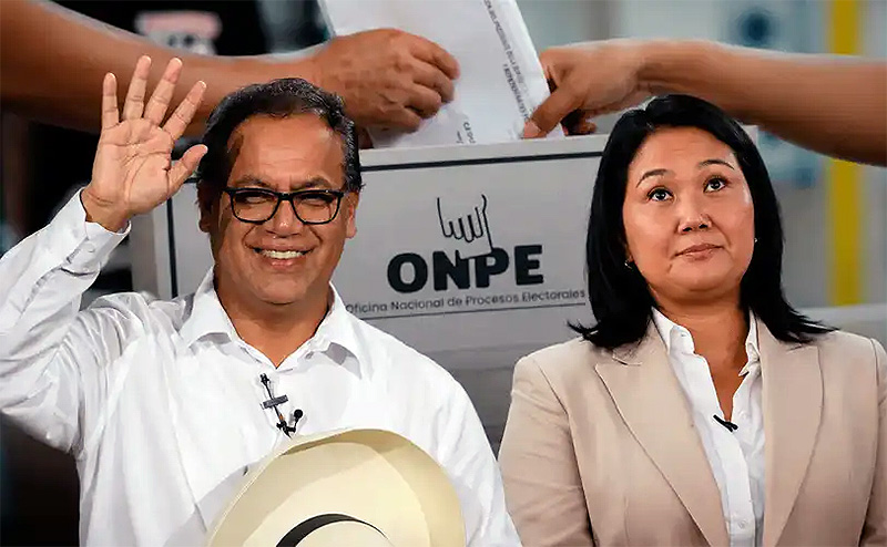 Elecciones en Perú: Fujimori vuelve a situarse delante de Sánchez en la recta final del escrutinio Elecciones en Perú: Fujimori vuelve a situarse delante de Sánchez en la recta final del escrutinio
