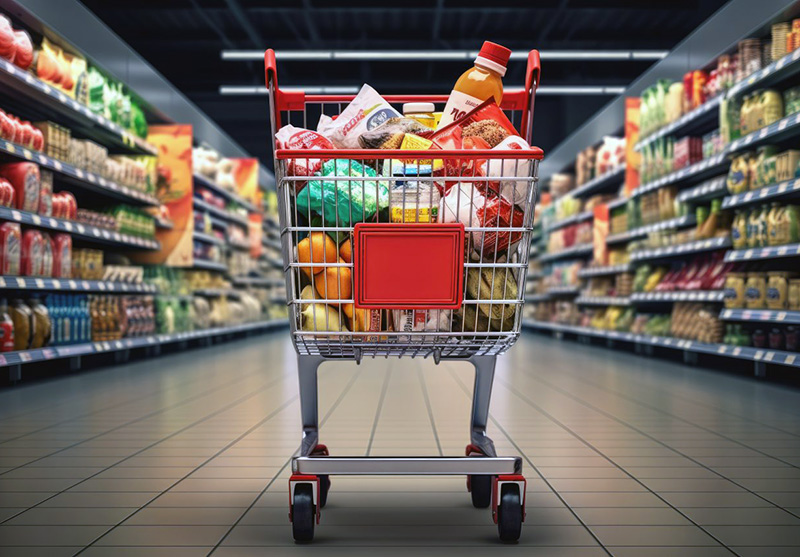 Caída histórica de venta en los supermercados en mayo en el consumo básico Caída histórica de venta en los supermercados en mayo en el consumo básico