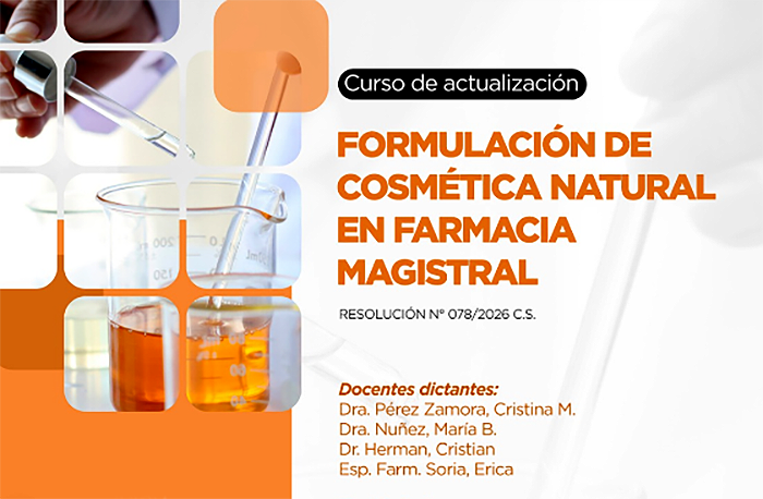 Nuevo curso en UNCAus: Formulación de Cosmética Natural en Farmacia Magistral Nuevo curso en UNCAus: Formulación de Cosmética Natural en Farmacia Magistral