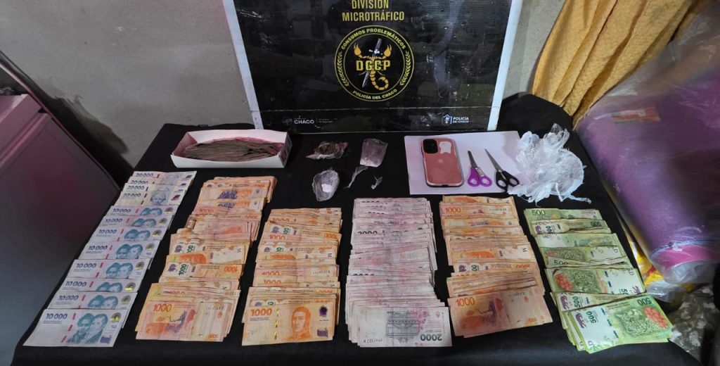 Narcomenudeo: allanan un búnker, detienen a una joven y secuestran dinero en efectivo