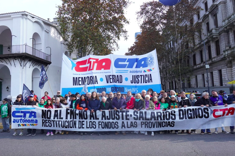 Las CTA marcharon y confluyeron con gran acto en el cierre del “ayuno y oración para despertar conciencias” Las CTA marcharon y confluyeron con gran acto en el cierre del “ayuno y oración para despertar conciencias”