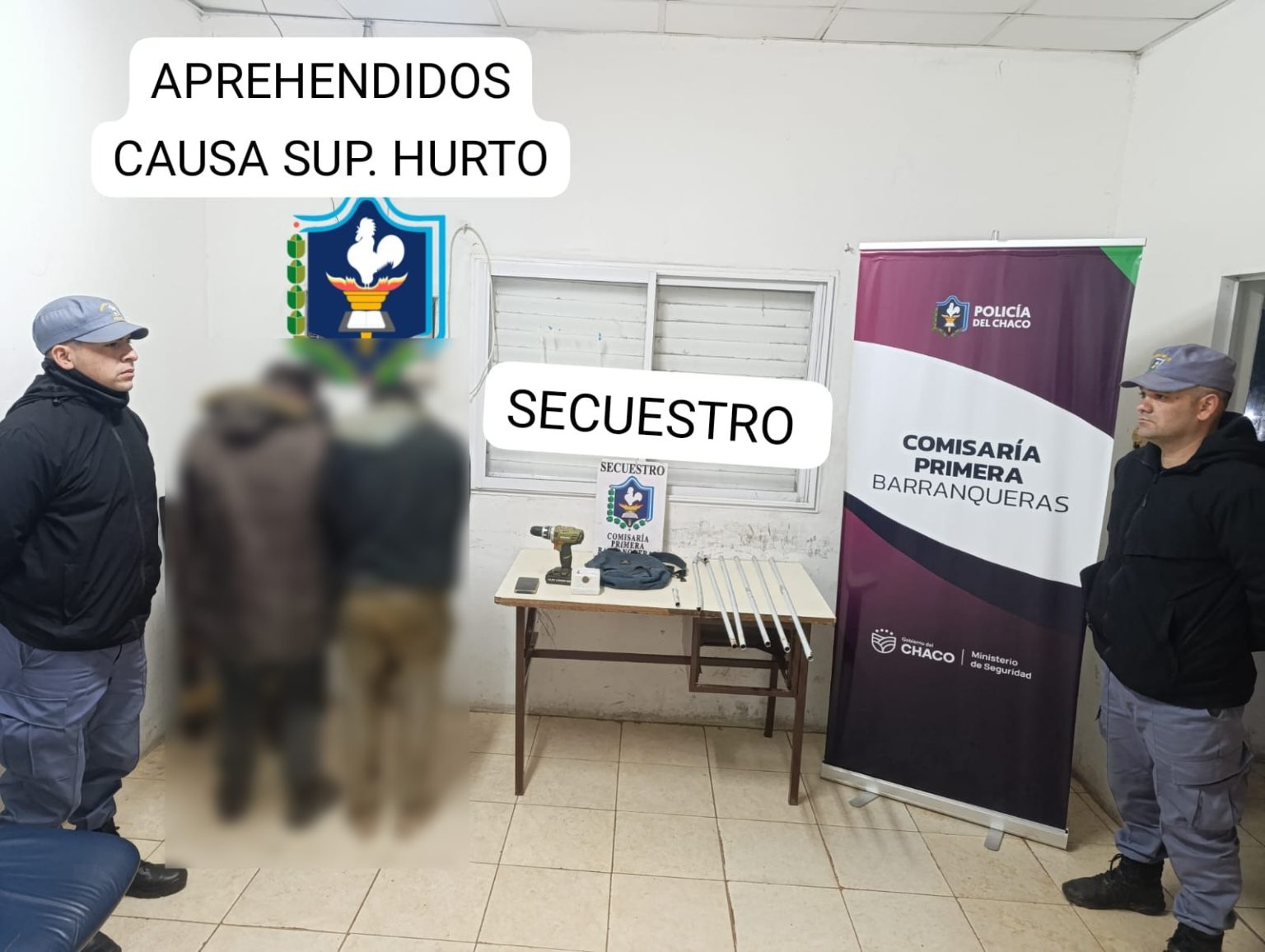 Barranqueras: sorprendieron a dos hombres robando en el exedificio municipal Barranqueras: sorprendieron a dos hombres robando en el exedificio municipal