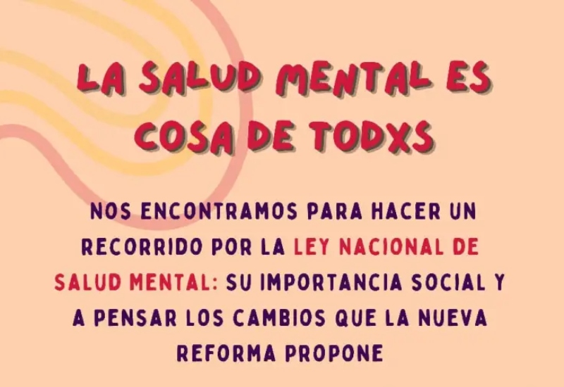 Con radio abierta, talleres y bandas en vivo, realizarán un festival para defender la ley de salud mental Con radio abierta, talleres y bandas en vivo, realizarán un festival para defender la ley de salud mental