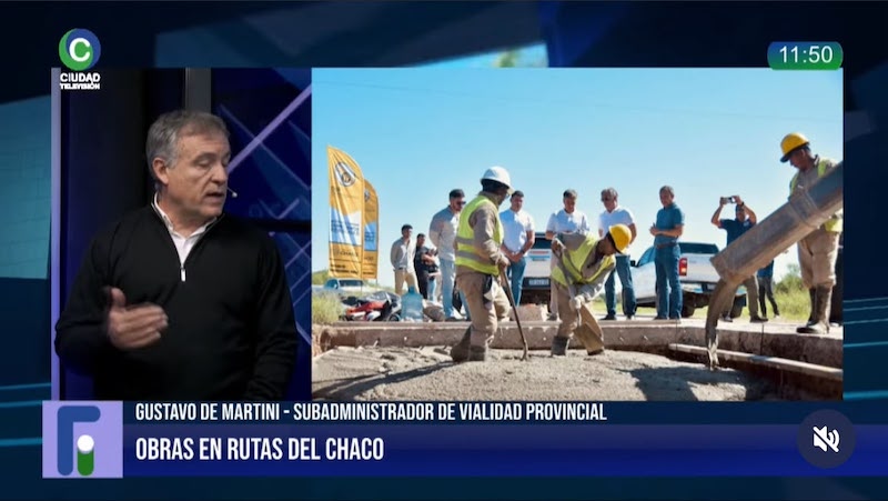 Avanzan obras viales: “Queremos conectar la Ruta 11 con la 95 y llegar hasta Villa Ángela”, afirmó De Martini Avanzan obras viales: “Queremos conectar la Ruta 11 con la 95 y llegar hasta Villa Ángela”, afirmó De Martini