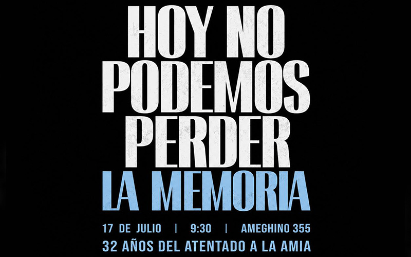 Este viernes se realiza en Resistencia el acto conmemorativo a 32 años del atentado en la AMIA Este viernes se realiza en Resistencia el acto conmemorativo a 32 años del atentado en la AMIA