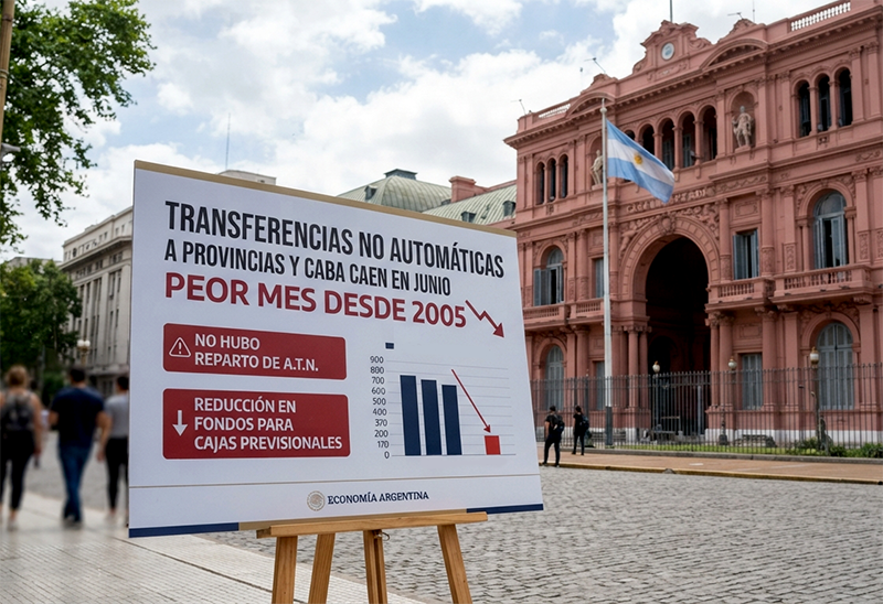 Transferencias no automáticas caen 87,7% interanual en junio y es el peor mes desde 2005 Transferencias no automáticas caen 87,7% interanual en junio y es el peor mes desde 2005