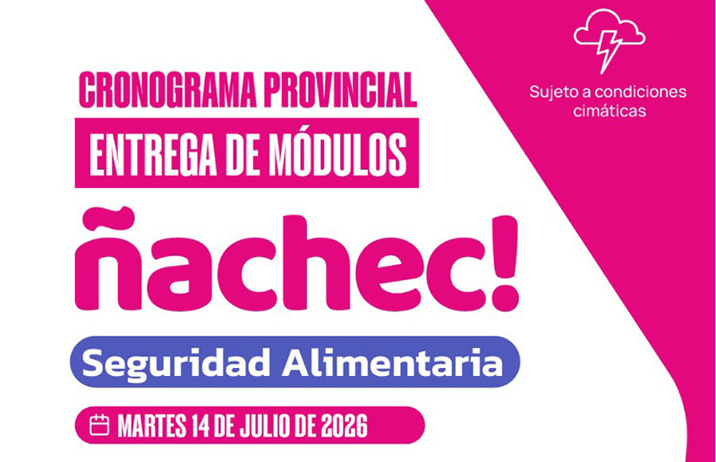 Programa Ñachec: este martes entregan módulos alimentarios en Fontana, Barranqueras y Puerto Vilelas Programa Ñachec: este martes entregan módulos alimentarios en Fontana, Barranqueras y Puerto Vilelas