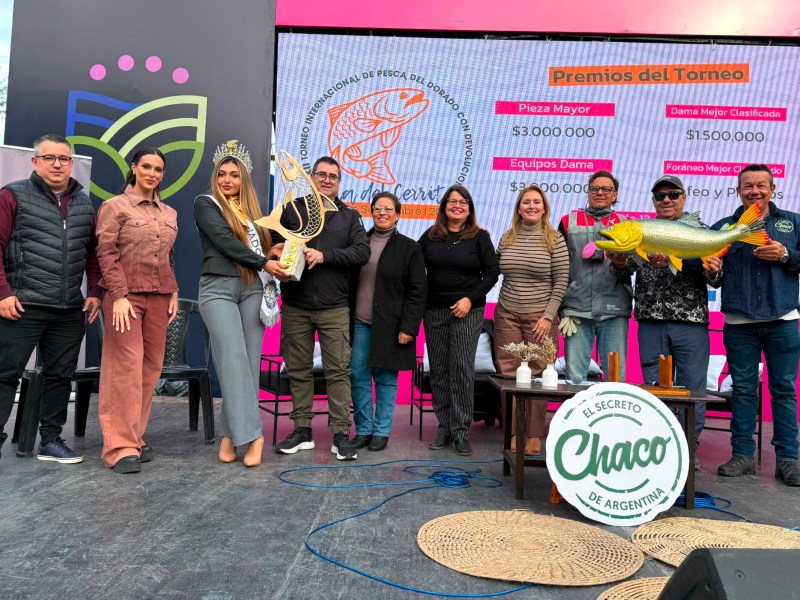 Chaco presentó el trofeo que será el nuevo símbolo del Torneo Internacional del Dorado Chaco presentó el trofeo que será el nuevo símbolo del Torneo Internacional del Dorado