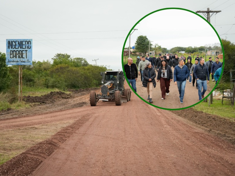 Zdero constató el avance de obras de ripio e iluminación en Ingeniero Barbet Zdero constató el avance de obras de ripio e iluminación en Ingeniero Barbet