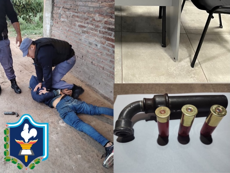 Detuvieron a un hombre armado que intentaba ingresar a la vivienda de su expareja Detuvieron a un hombre armado que intentaba ingresar a la vivienda de su expareja