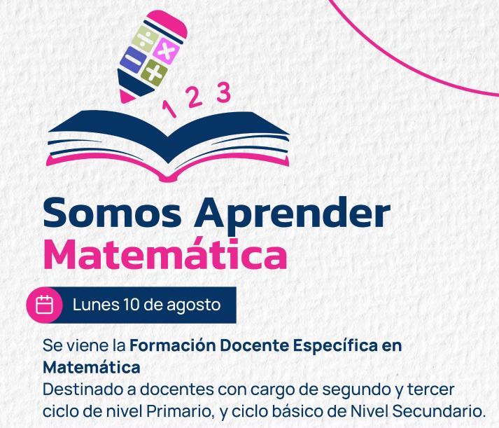 Educación lanza una formación docente en matemática con modalidad virtual Educación lanza una formación docente en matemática con modalidad virtual
