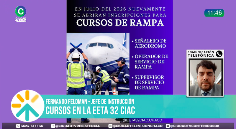 Continúan abiertas las inscripciones para los cursos de personal de rampa en el CIAC Chaco Continúan abiertas las inscripciones para los cursos de personal de rampa en el CIAC Chaco