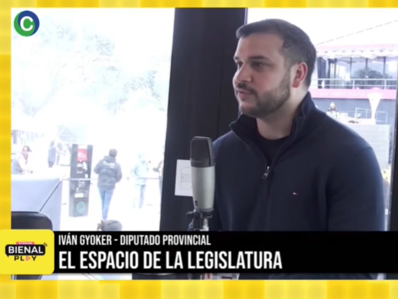 El diputado Gyoker destacó el espacio de la Legislatura en la Bienal y anticipó que insistirán con el proyecto de reiterancia El diputado Gyoker destacó el espacio de la Legislatura en la Bienal y anticipó que insistirán con el proyecto de reiterancia