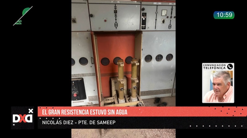 Diez explicó las fallas que dejaron sin agua al Gran Resistencia: “Estamos recuperando la red y el agua comenzó a llegar a los barrios” Diez explicó las fallas que dejaron sin agua al Gran Resistencia: “Estamos recuperando la red y el agua comenzó a llegar a los barrios”