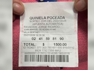 Vecina de Villa Berthet se llevó un pozo millonario gracias a una apuesta automática Vecina de Villa Berthet se llevó un pozo millonario gracias a una apuesta automática