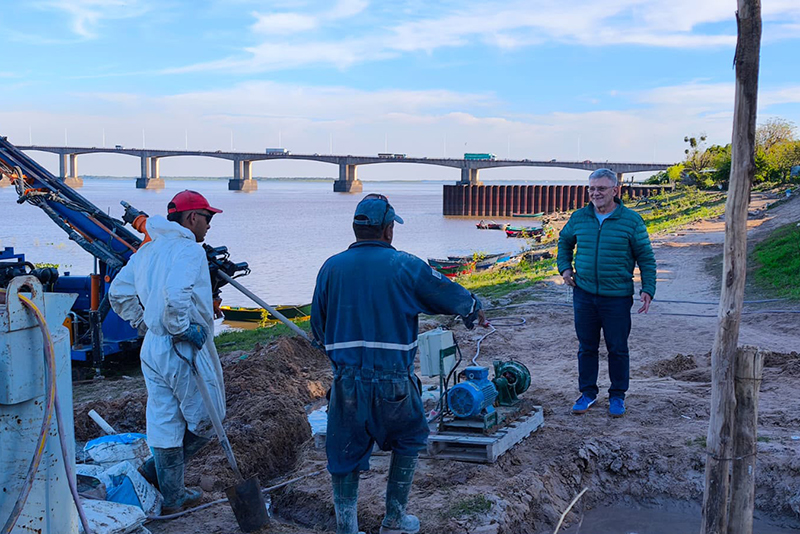 Reactivan las obras de protección hídrica en el Barrio San Pedro Pescador Reactivan las obras de protección hídrica en el Barrio San Pedro Pescador