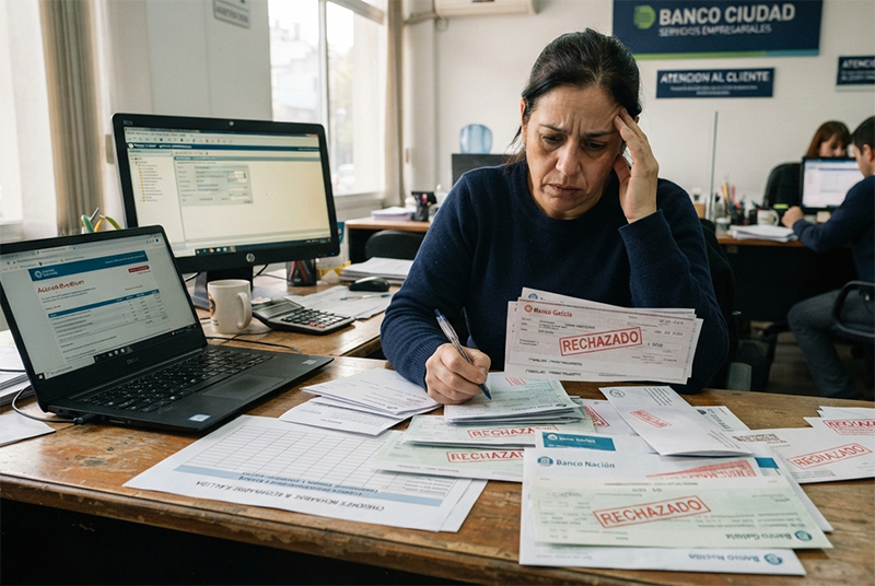 Aumentan un 6,6% los cheques rechazados y muestran la falta de recuperación del crédito Aumentan un 6,6% los cheques rechazados y muestran la falta de recuperación del crédito