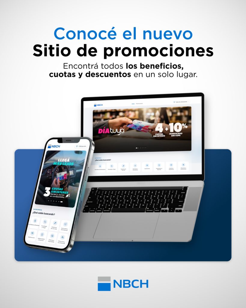 Nuevo sitio de promociones NBCH: todos los comercios y sus promociones en un solo lugar Nuevo sitio de promociones NBCH: todos los comercios y sus promociones en un solo lugar