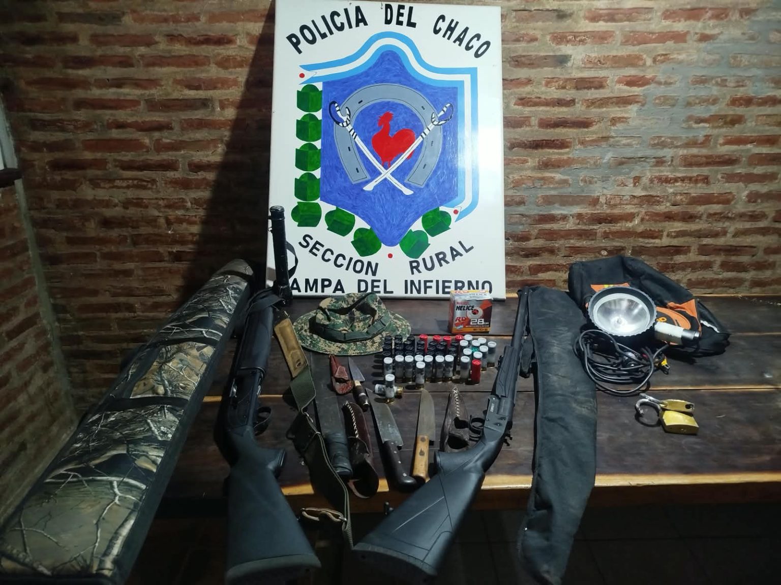 Pampa del Infierno: cuatro aprehendidos tras ingresar a un campo con armas Pampa del Infierno: cuatro aprehendidos tras ingresar a un campo con armas
