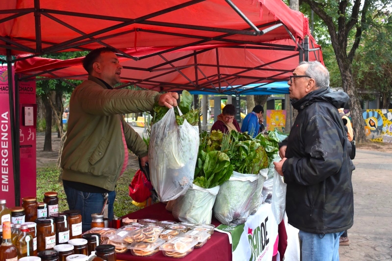 Programa Ñande: se realizó una nueva Feria de Pequeños Productores en la plaza 25 de Mayo Programa Ñande: se realizó una nueva Feria de Pequeños Productores en la plaza 25 de Mayo