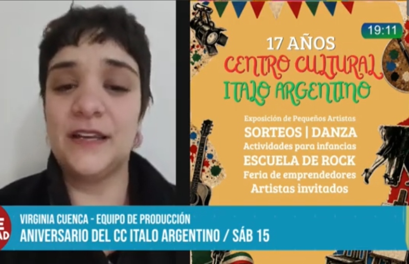 El Centro Cultural Ítalo Argentino invita a celebrar sus 17 años: “Es un evento súper familiar y gratuito” El Centro Cultural Ítalo Argentino invita a celebrar sus 17 años: “Es un evento súper familiar y gratuito”
